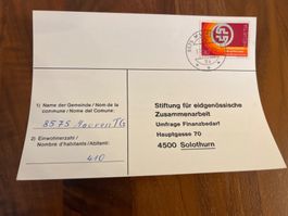 Postkarte 1975 Mauren Thurgau Finanzbedarf