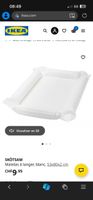 Matelas à langer SKÖTSAM, IKEA, blanc, cotés gonflables