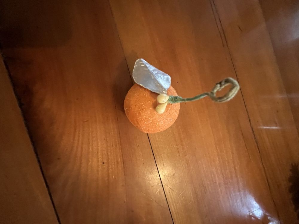 Antik Gablonzer Weihnachtsbaum Schmuck Orange Kaufen auf Ricardo