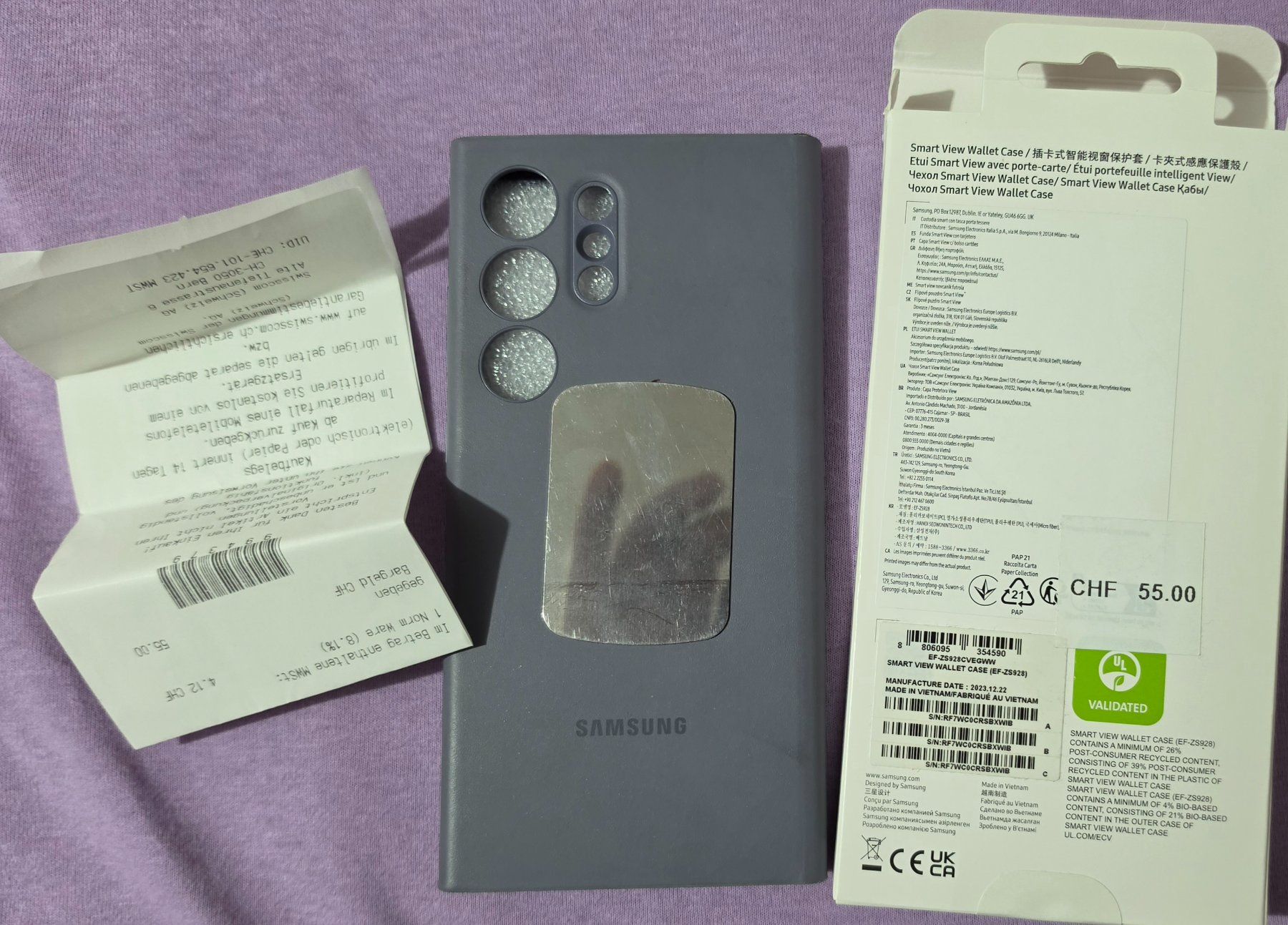 Samsung Cover & Protezioni schermo: Samsung S24 Ultra case smart view wallet – Usato da Küsnacht ZH venduto da gmd243 3