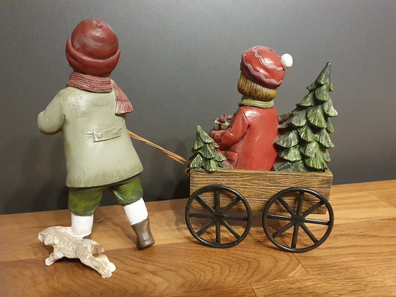 Tutte le decorazioni: Clayre & Eef Weihnachtsdeko Kinder mit Wagen – Usato da Laufenburg venduto da megane1959 2