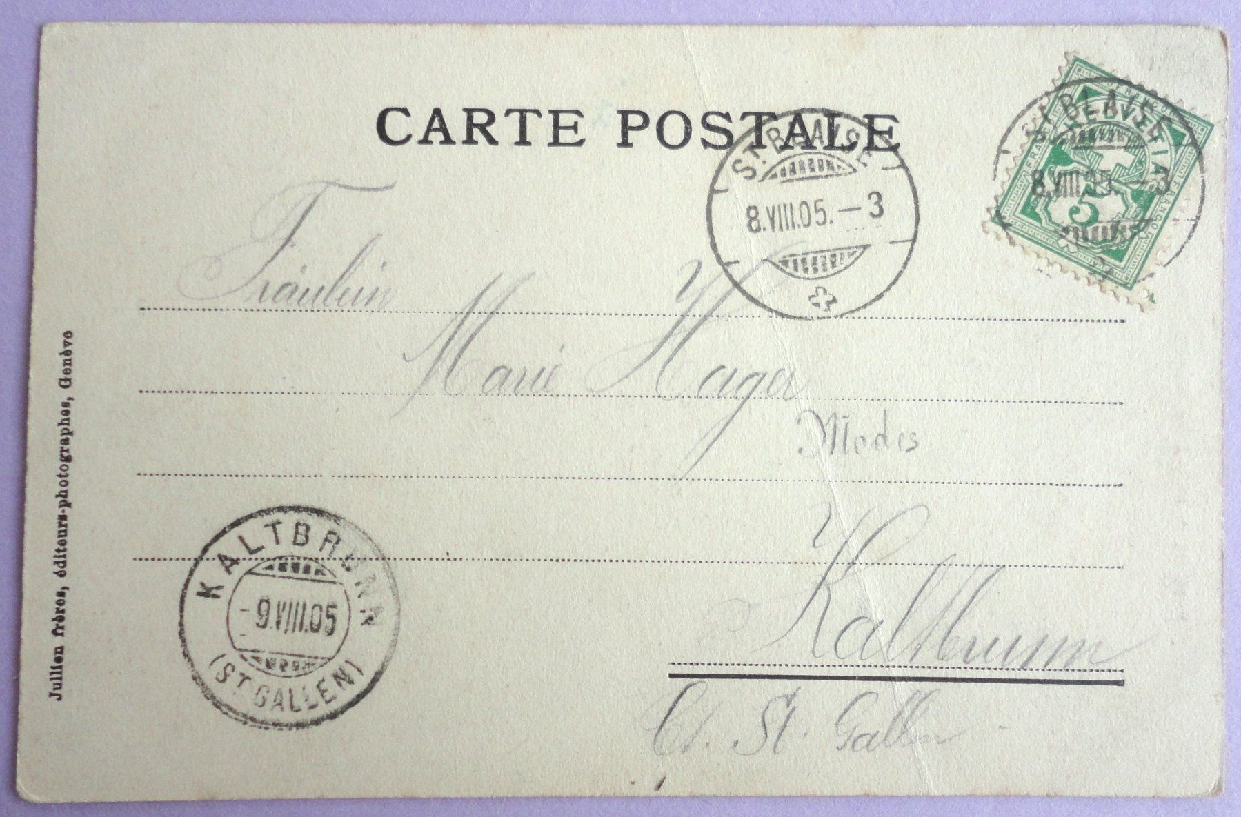 Cartoline postali: Gorges du Trient - Le Lion – Usato da Fétigny venduto da Billy2miny 1