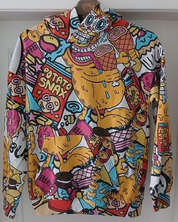 Cooler H&M Hoodie mit Garfield--Print Gr. 146/152