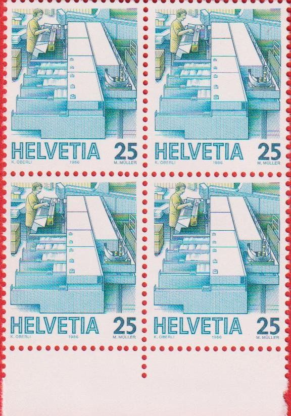 Alle Briefmarken: FDC 1986 ET & 6 x 4er Blöcke Postfrisch m. Tab. – Gebraucht aus Oensingen von Stro11 5