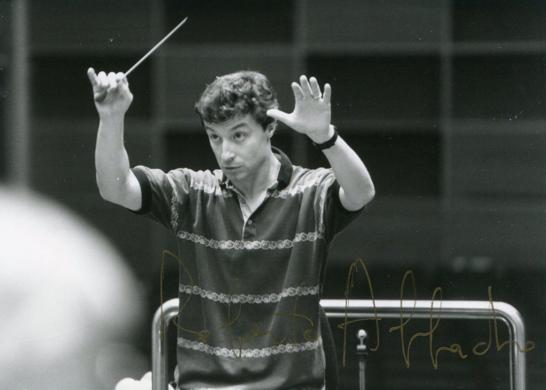 Autografi: Robert Abbado  -  italienischer Dirigent – Usato da Röthenbach i. E. venduto da Heureka5