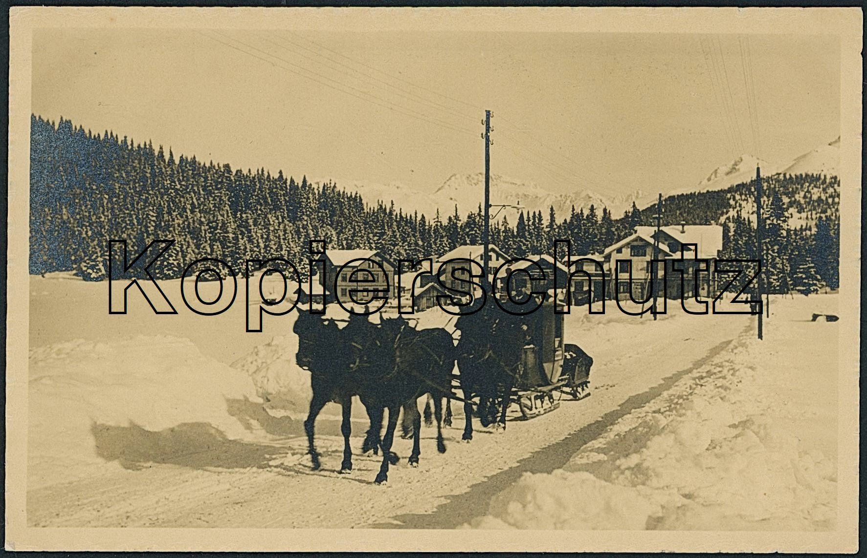 Cartoline postali: GRS Sertig Dörfli - Postkutsche - Pferdeschlittenpost  Davos – Nuovo (secondo la descrizione) da Schindellegi venduto da Jonathan77