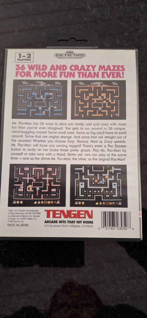 Sega Giochi: MS Pac-Man - SEGA MEGA DRIVE – Usato da Bellelay venduto da Katia5 1
