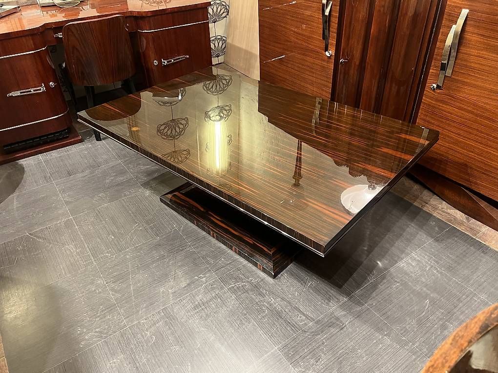 Tavoli: Table basse art déco ébène de Macassar  – Usato da Mollens VD venduto da espritartdeco 6