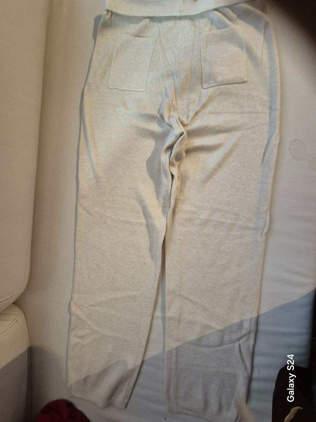 Pantaloni: Gestrickte Winterhose, cremefarben, Größe S/M – Nuovo (secondo la descrizione) da Losone venduto da bal_gfp6 1