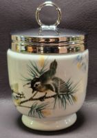 Royal Worcester 2 Royal Eicoddler Vogel Dekor Metall Deckel