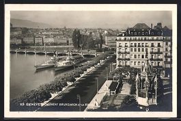 Genève, Monument Brunswick et la Rade