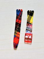 Swatch Uhrenarmband Tartan Muster 17mm Breite 