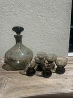 Elegantes Karaffen-Set mit 6 Gläser, Top Zustand!