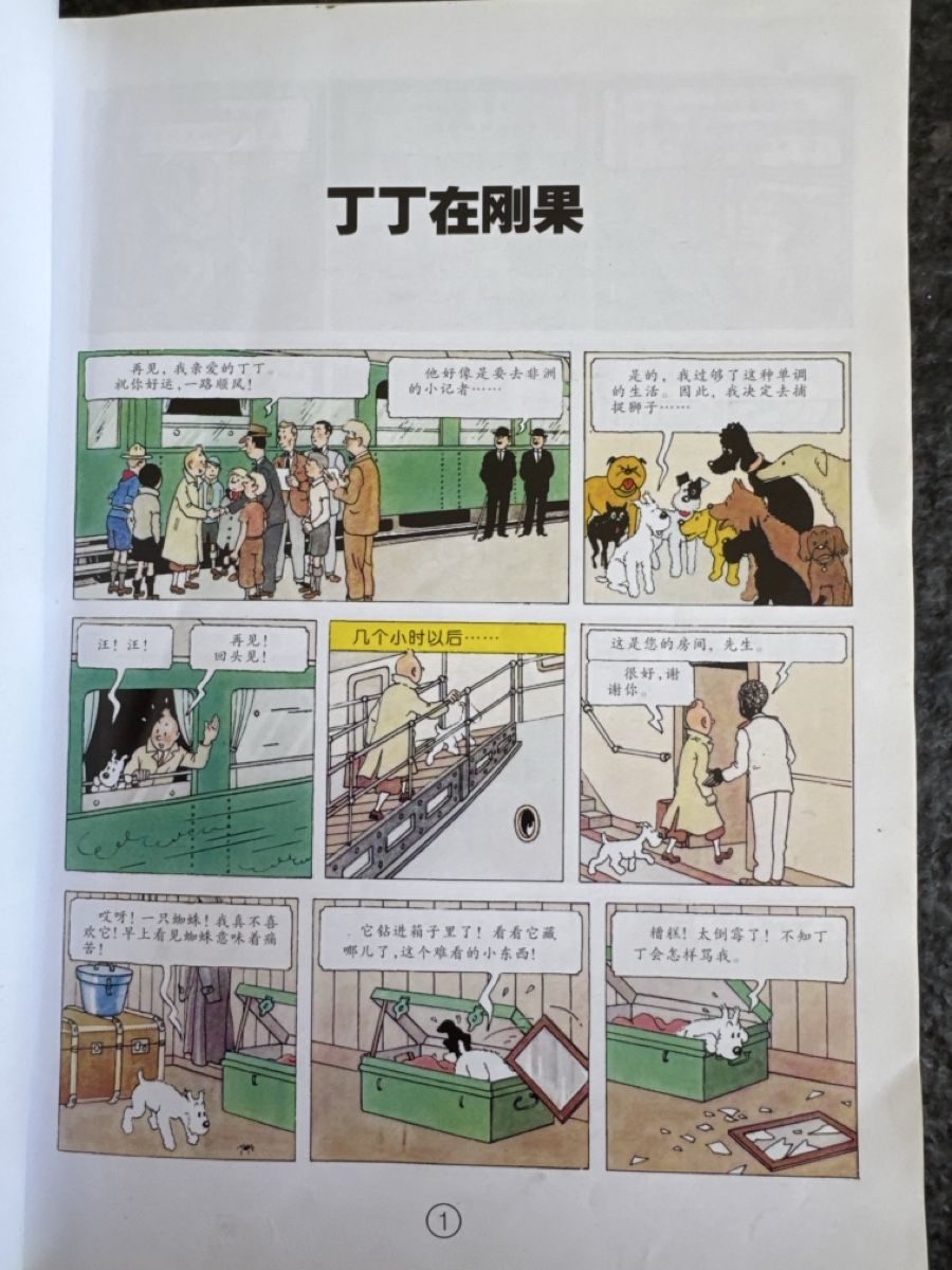 Comics: Tim und Struppi, Tim im Kongo, Chinesisch – Gebraucht aus Eschenz von Belladog 4