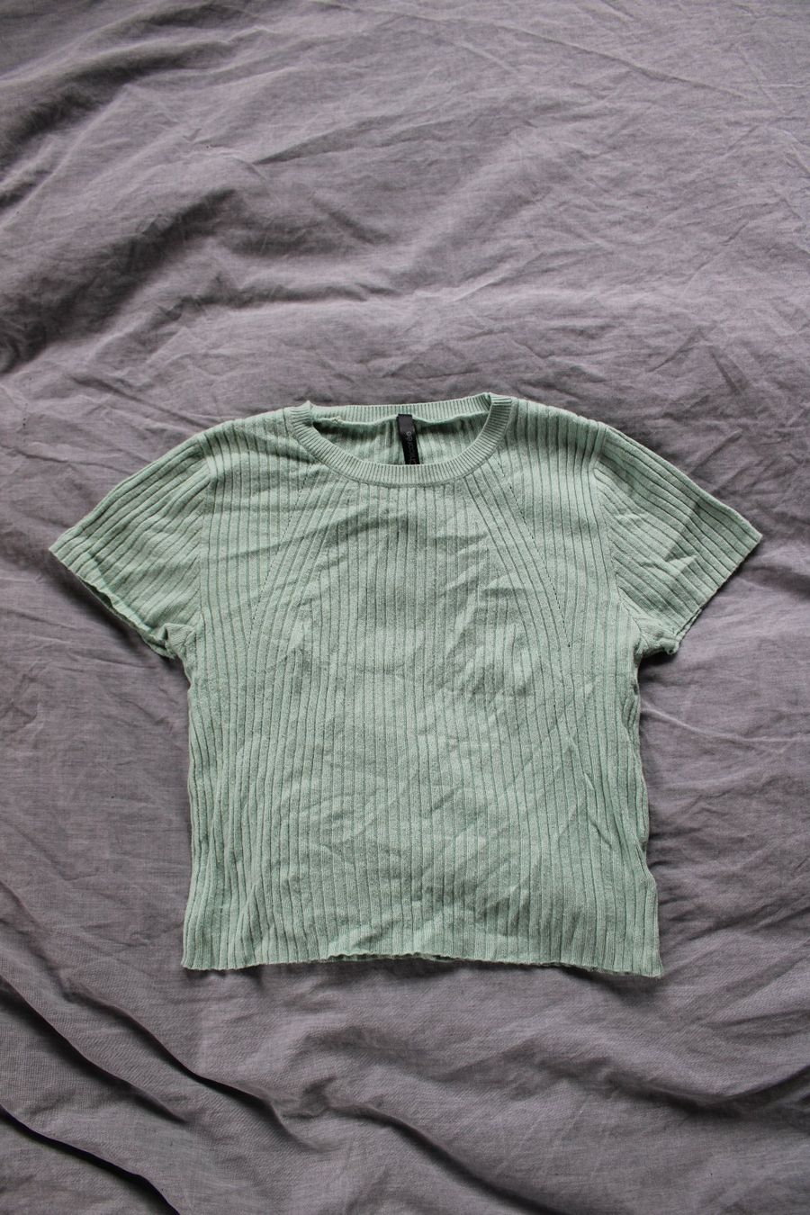 Camicette, T-shirt & Top: Chicorée T-Shirt gerippt hellgrün – Usato da Hombrechtikon venduto da lehnerrr