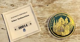 vergoldete Gedenkmedaille Kölner Stadtansichten