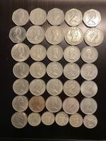 Royaume-Uni, lot de 36 monnaies Nickel