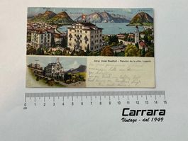 Postkarten Tessin Ticino Lugano Adler Hotel 1926 Selten