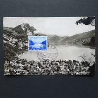 B80 Maximumkarte, Walensee, WEESEN, 1956