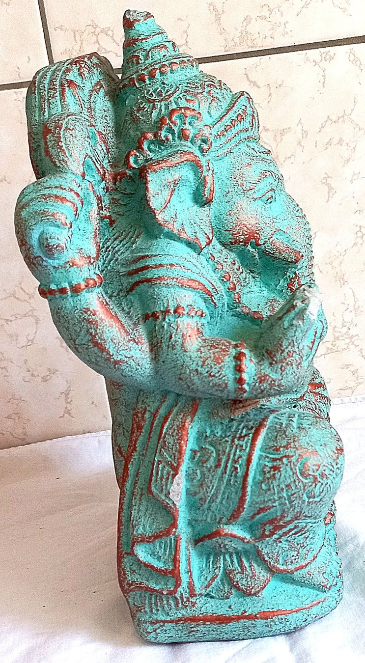 Sculptures & Statues: Ganesh Steingut gross schwer über 3kg – D'occasion à Baar par 2cvbaar 1
