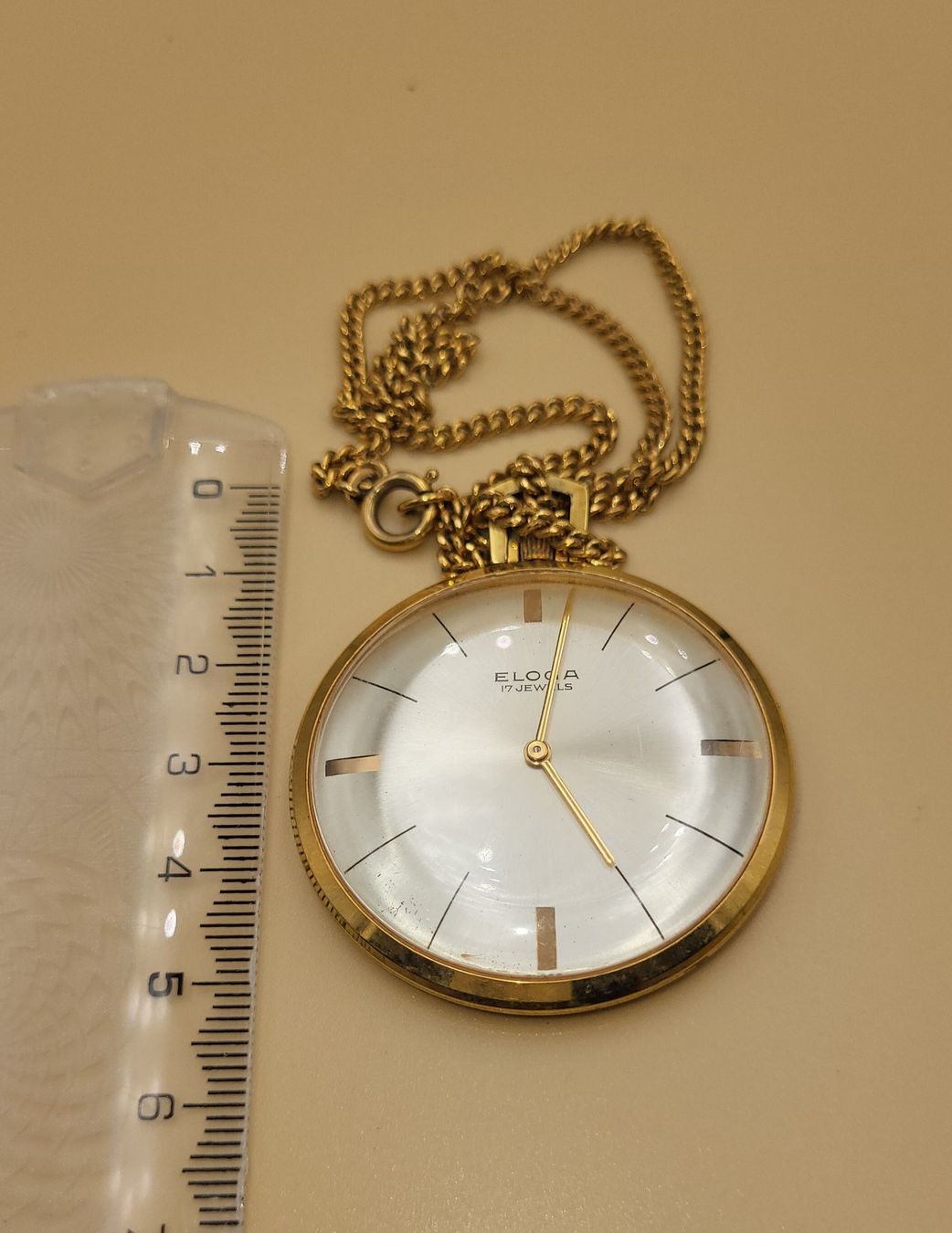 Orologi: ELOGA Taschenuhr Mit Kette, – Usato da Wald ZH venduto da SwissPawnshop