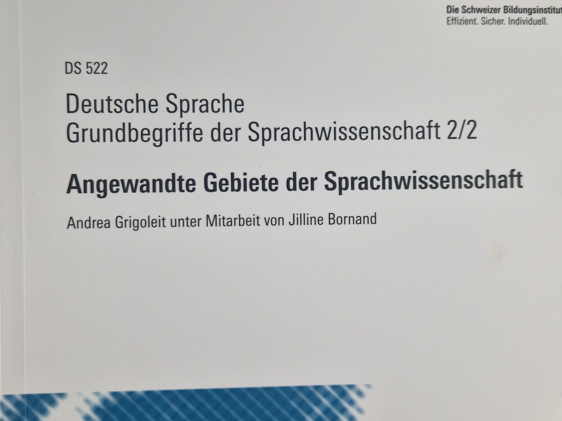 Bücher: Kursprogramm "Grundbegriffe der Sprachwissen..." – Gebraucht aus Muhen von Restwert_Muhen 3