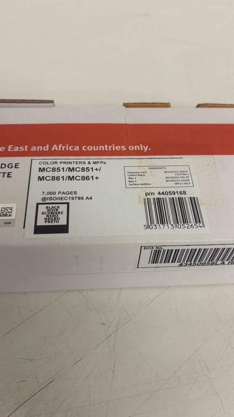 Oki Cartucce per stampanti & toner: OKI Toner Schwarz MC851/MC861 neu – Nuovo e nell'imballaggio originale da Berg am Irchel venduto da Sputnik8 1