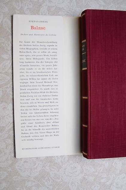 Libri: Balzac: Eine Biographie von Stefan Zweig – Usato da Basel venduto da storchenricardo 2