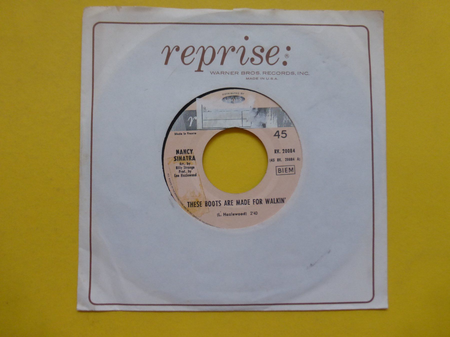 Dischi in vinile: Nancy Sinatra – These Boots Are Made For Walkin' – Usato da Zürich venduto da Swiss57