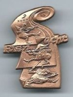 Fasnachtsplakette Basel, "Blaggedde" 2004 (Bronce)