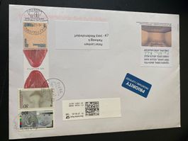 4 Sinnesorgane DE + CH gelaufen  ZN 1553 + 1530 Biennale