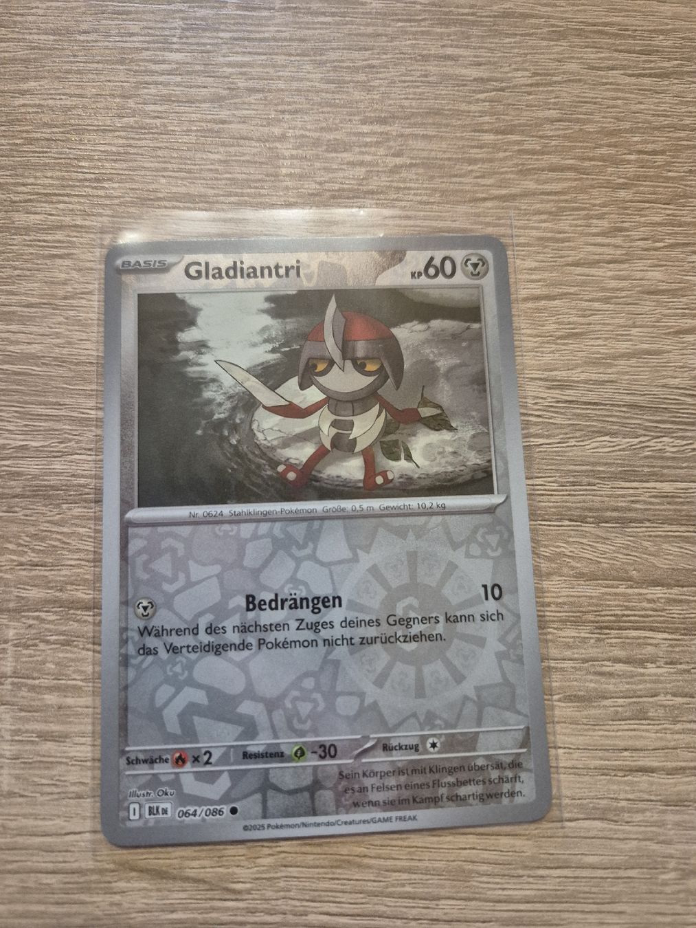 Pokémon Carte collezionabili: Gladiantri Reverse Holo Pokemon BLK 064/086 DE – Nuovo (secondo la descrizione) da Altdorf UR venduto da Josi5588 2