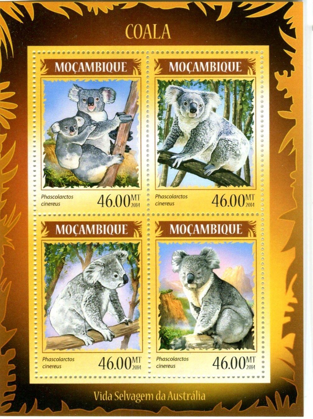 Tous les timbres: Block "Koala". Mosambik. – Neuf avec emballage d'origine à Basel par Butsch5