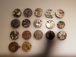 Horlogerie divers mouvements pour pièces détachées
