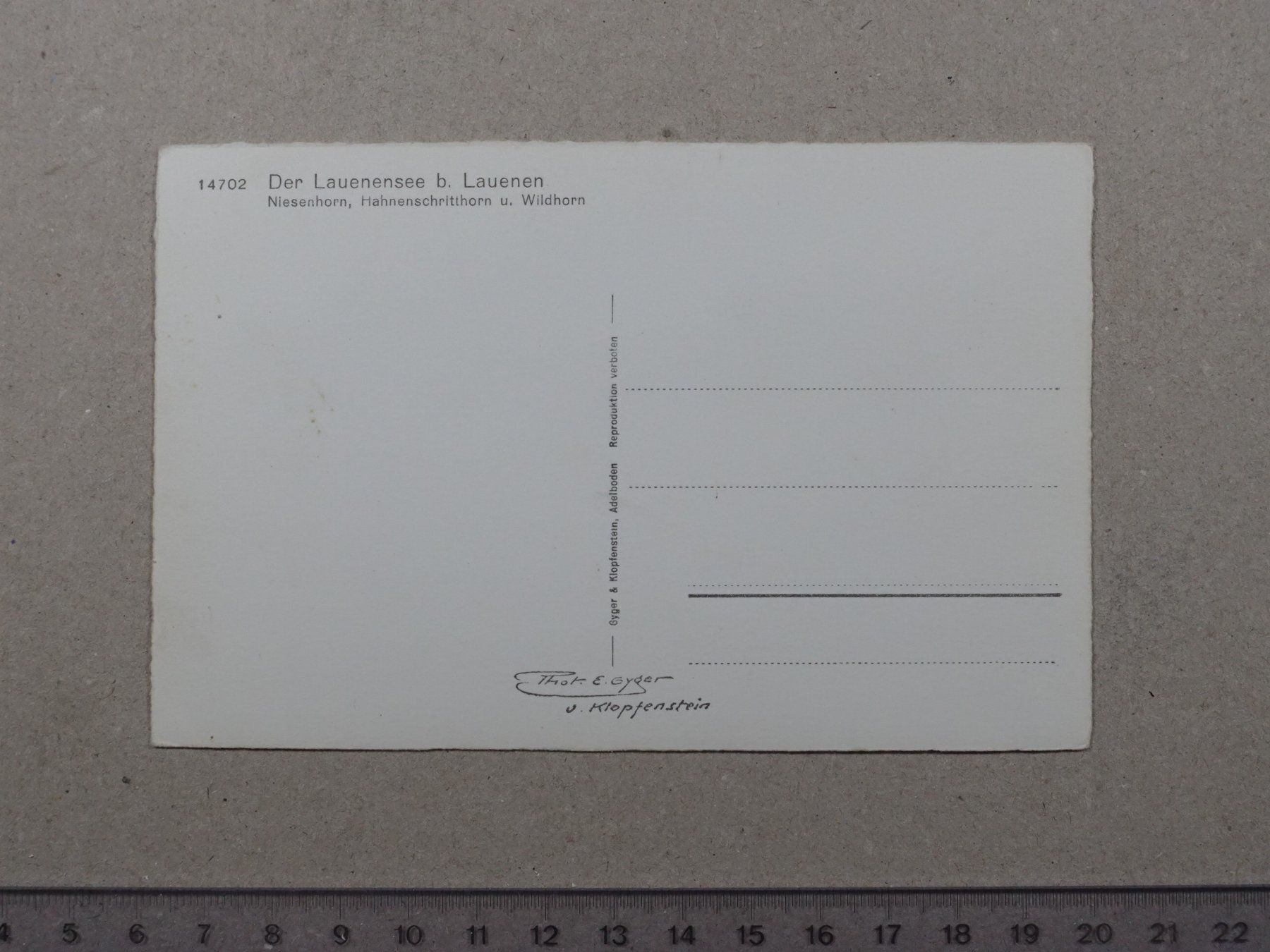 Cartes postales: Lauenen, Lauenensee – D'occasion à Lenzburg par fh1 1