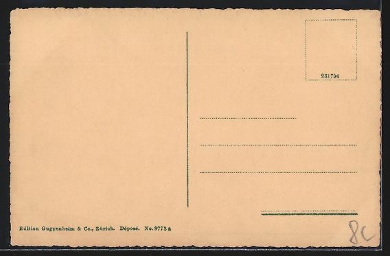 Cartoline postali: Brigue, Generalansicht mit dem Bahnhof i – Usato da Berlin venduto da bartko-reher 1