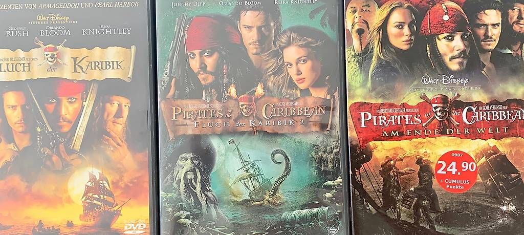 Tutti i DVDs: Fluch der Karibik 1, 2, 3 DVD – Usato da Eschenbach LU venduto da arin91 3