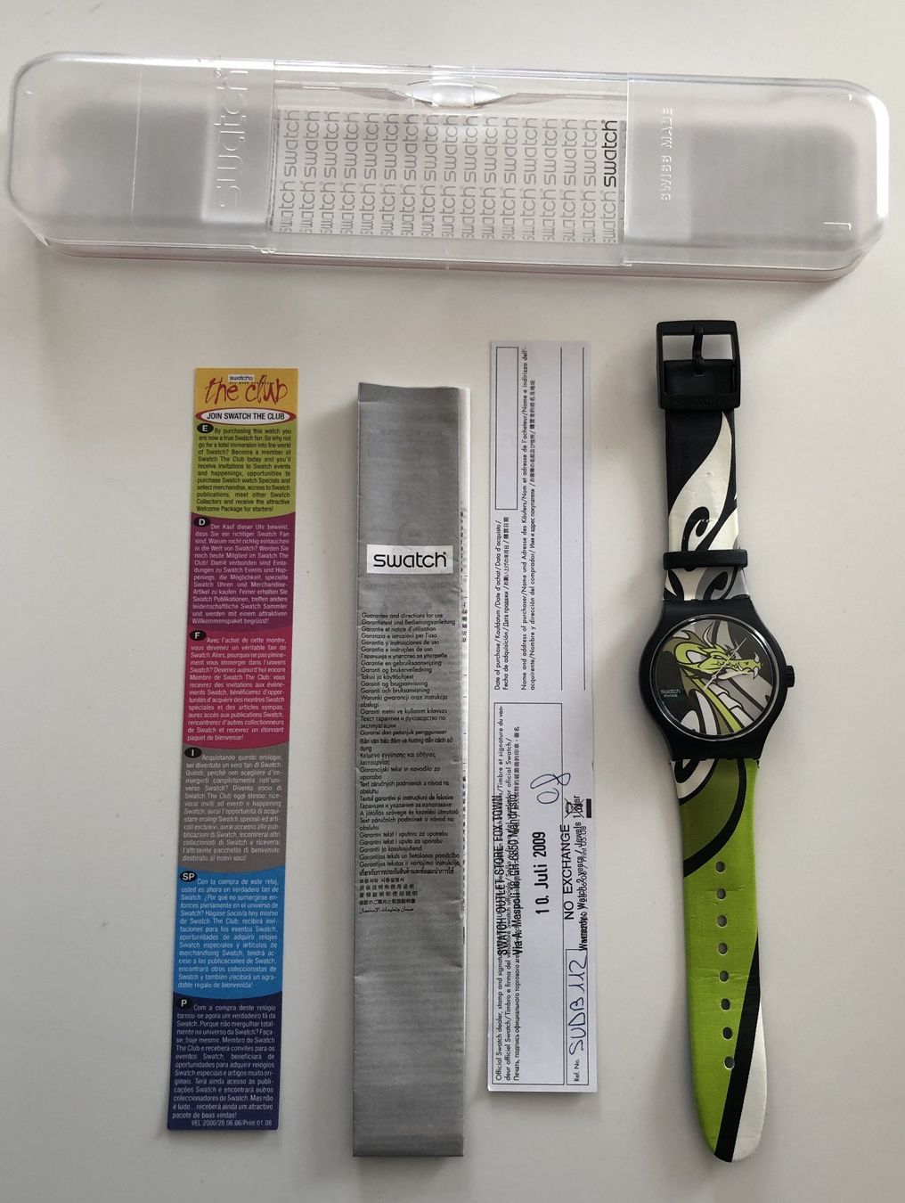 Swatch Orologi: Swatch Gent X-Large "Dragon's Revenge" SUDB112 – Usato da Binningen venduto da Steffisboerse
