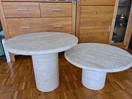 Vintage Travertin Couchtische