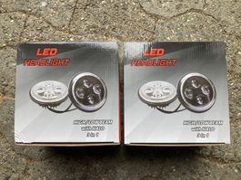 1 Paar LED Scheinwerfer 7 Zoll inkl. Angel Eye Tagfahrlicht