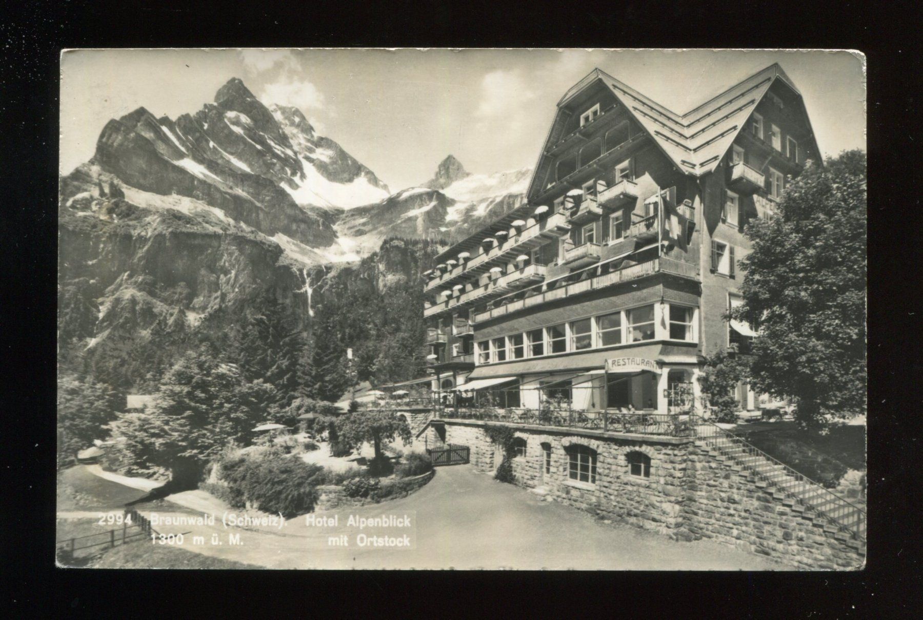 Cartoline postali: Braunwald, Hotel Alpenblick – Usato da Aarau venduto da Elmaar41