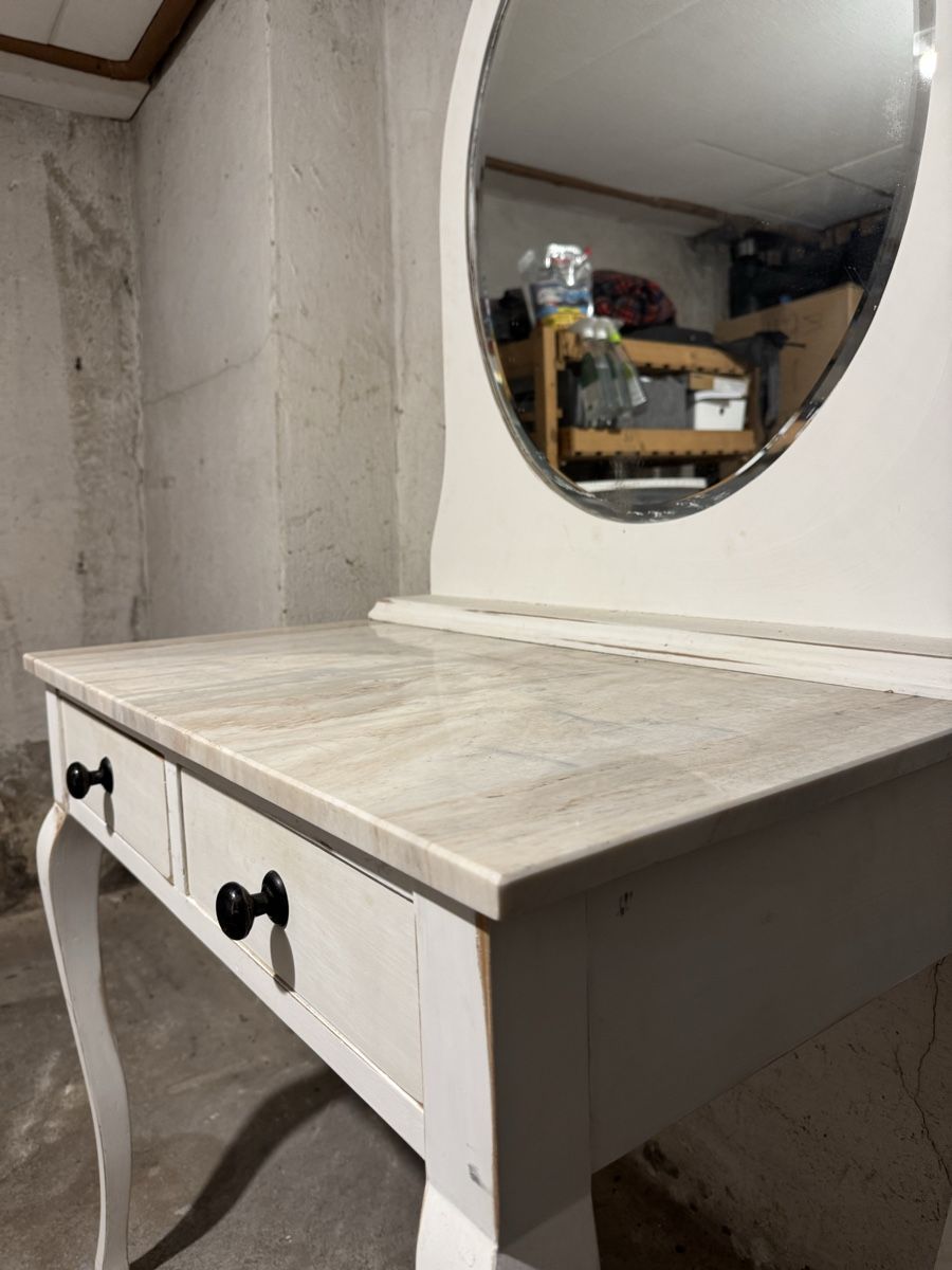 Tavoli da trucco: Schminktisch mit Spiegel, weiss, Shabby Chic – Usato da Uerikon venduto da paloma61 1