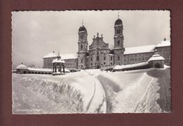 EINSIEDELN - Kloster unter Schnee