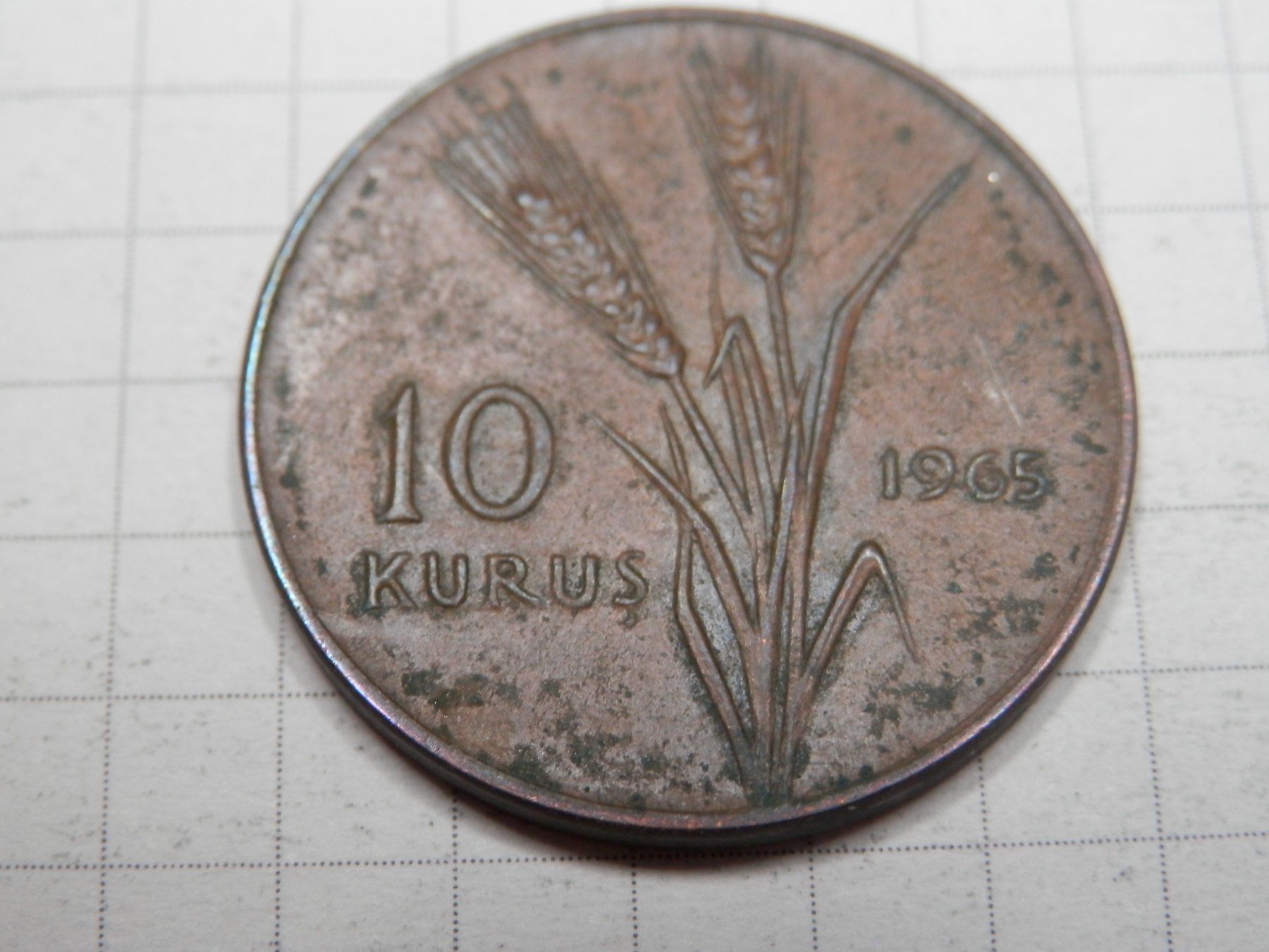 Tutti le monete: Türkei 10 Kuruş, 1965 – Usato da Weiach venduto da weiach81 1