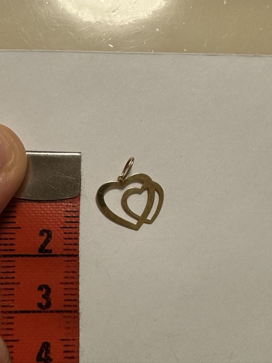 Ciondoli: Pendentif deux coeurs or jaune, bon état  – Usato da Montreux venduto da luc_w7cx 2