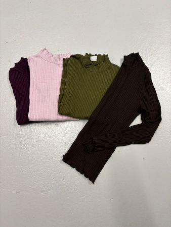 4 JDY Rollkragenshirts gerippt Shirt langarm Viskose L