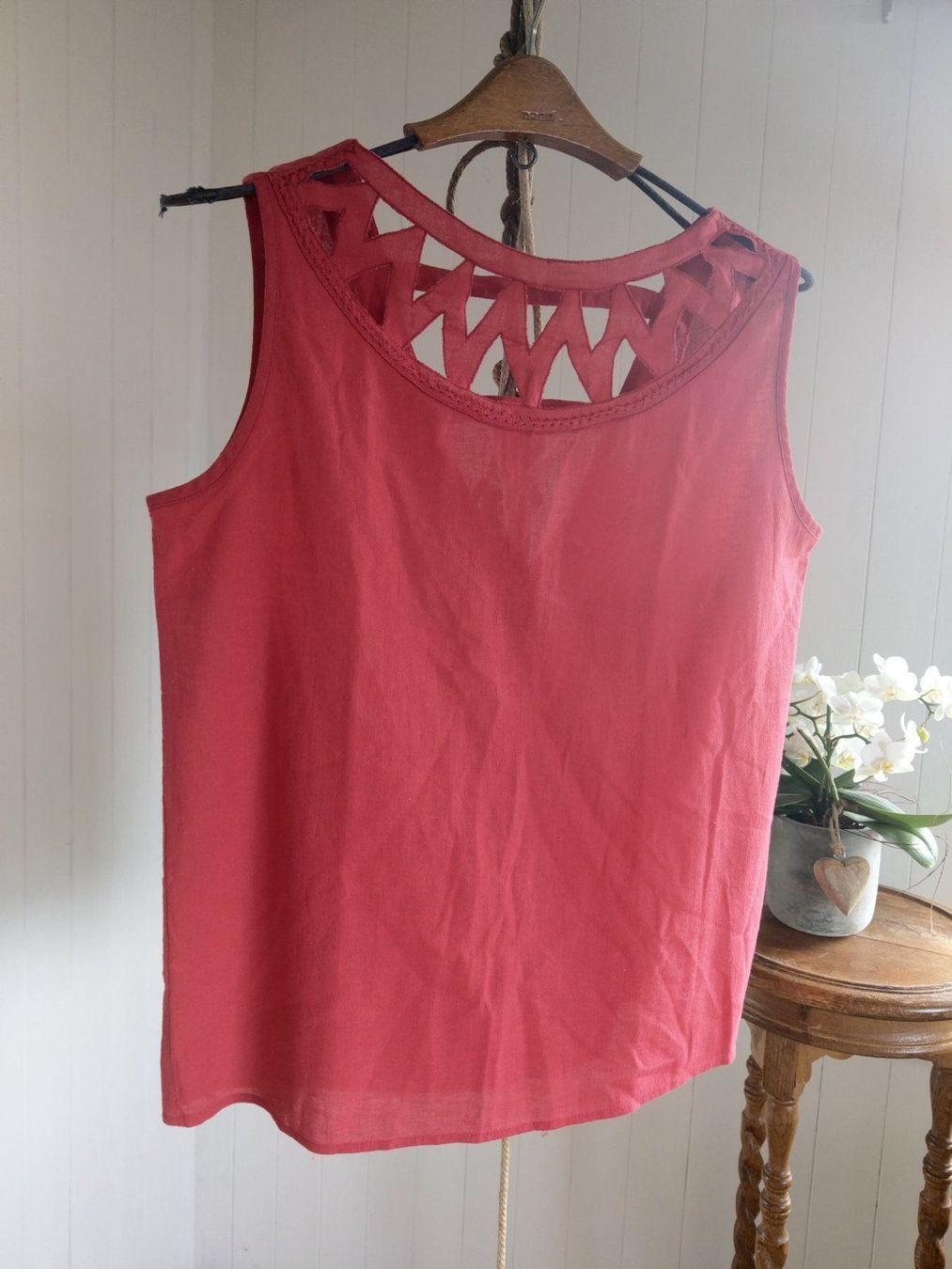 Top: Top Shirt Cutouts Gr. 38 Bluse Blusentop – Usato da Mollis venduto da Fauchi99 5