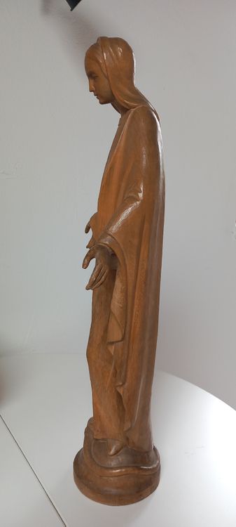 Skulpturen & Statuen: Wunderschöne Holzstatue der Jungfrau Maria - Handgeschnitzt – Gebraucht aus Buttikon SZ von MH1976 3