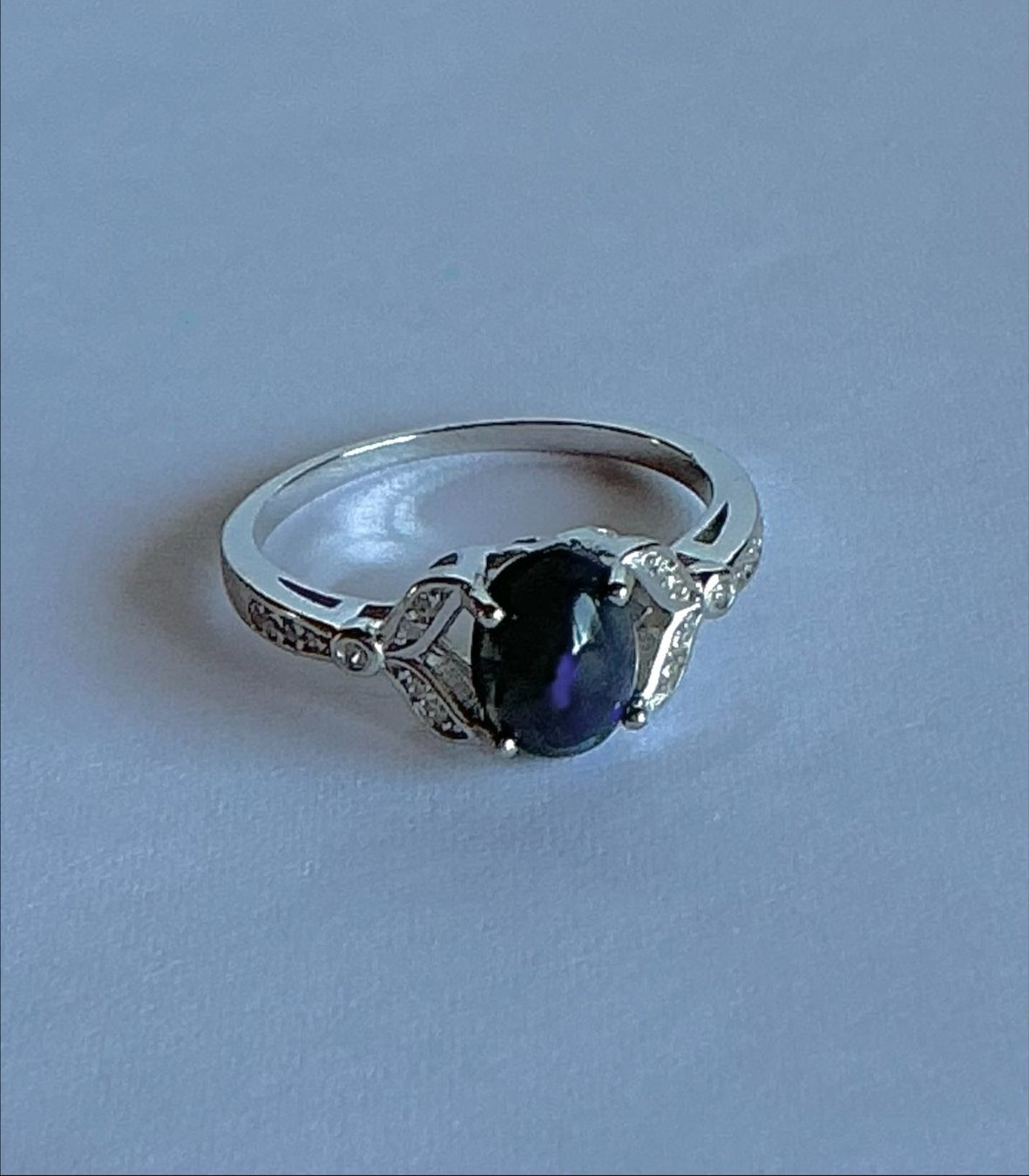 Anelli: SALE Ring 925 SILBER SILBERRING ECHTER REGENBOGEN OPAL – Nuovo e nell'imballaggio originale da Berg TG venduto da magginello 2