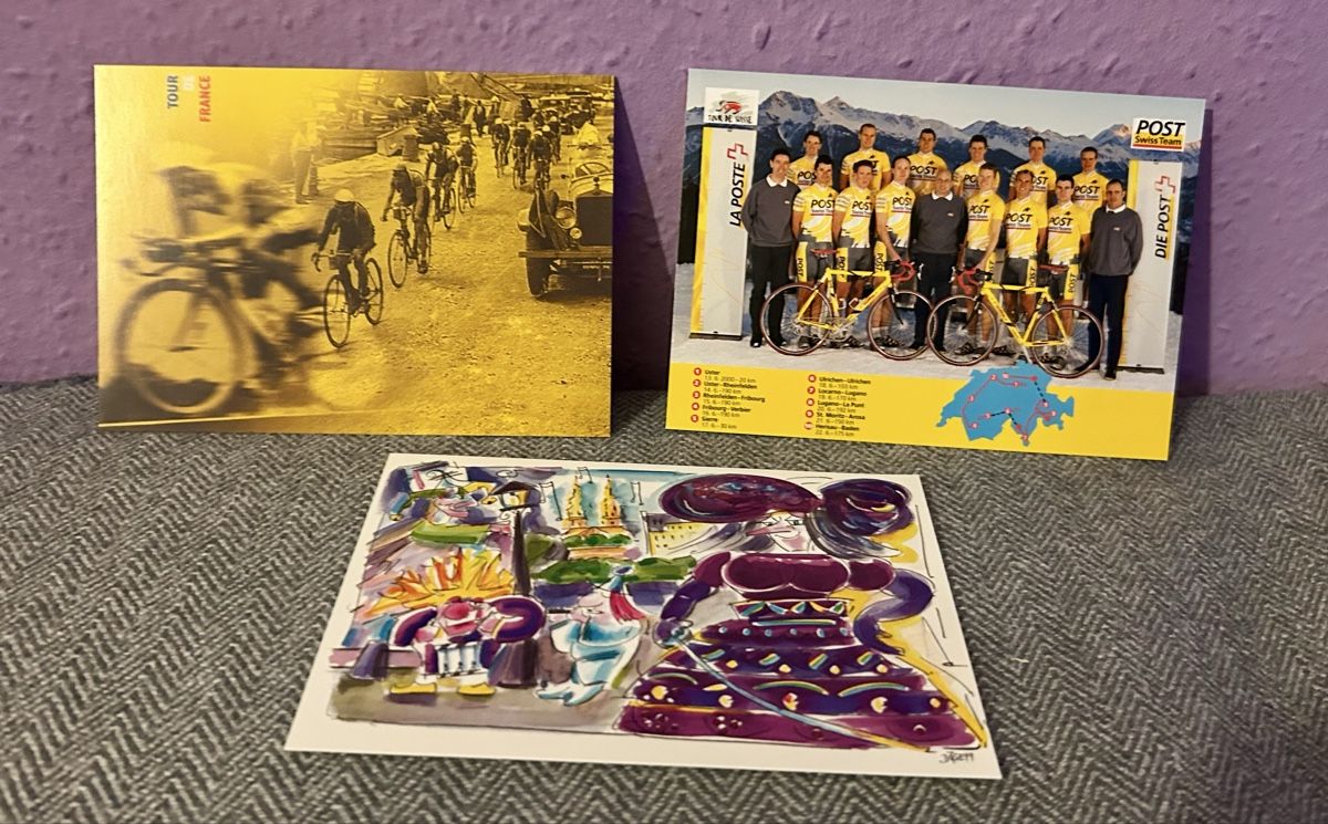 Tutti i francobolli: Cartes postales cyclisme et Carnaval, année 2000 – Usato da Petit-Lancy venduto da Pierre_le_voyageur 1